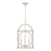 Capital Lighting AA1031SR Four Light Foyer Pendant, Sand Dollar