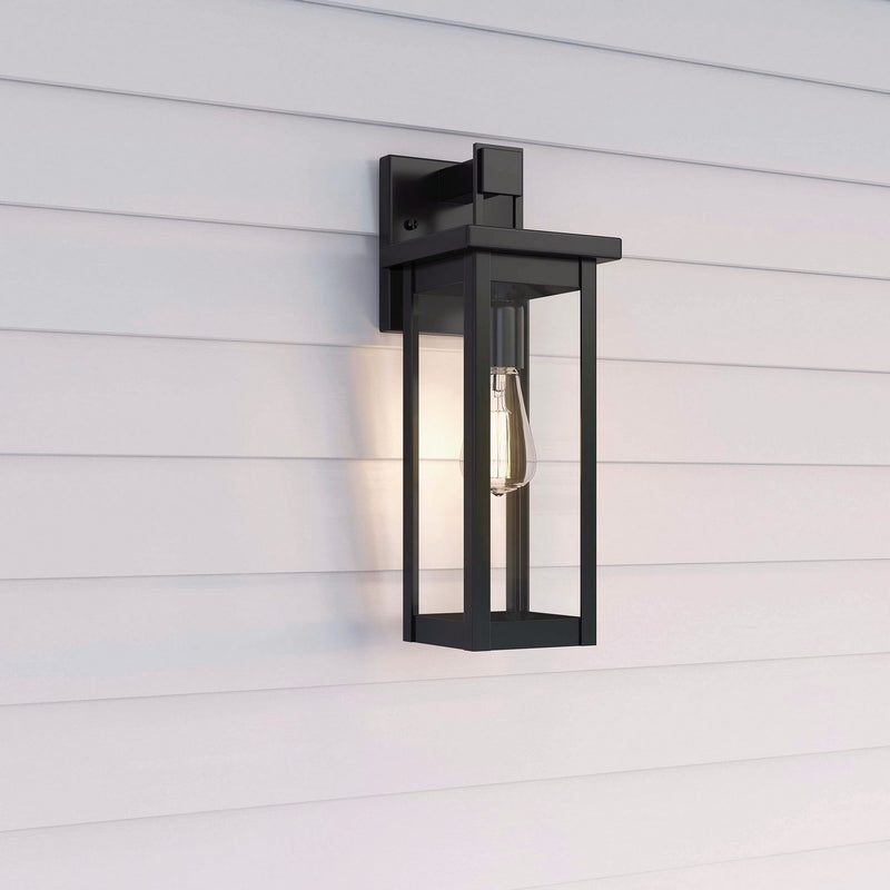 Millennium 2601-PBK Barkeley One Light Outdoor Wall Sconce, Powder Coated Black Main Image.jpg