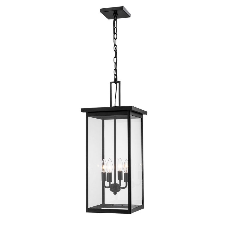 Millennium 2605-PBK Barkeley Four Light Outdoor Hanging Lantern, Powder Coated Black Main Image.jpg