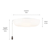 Kichler 380980 LED Fan Light Kit, White