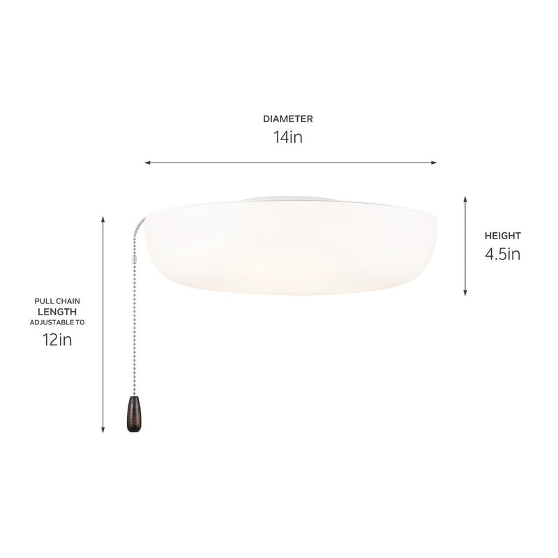 Kichler 380980 LED Fan Light Kit, White