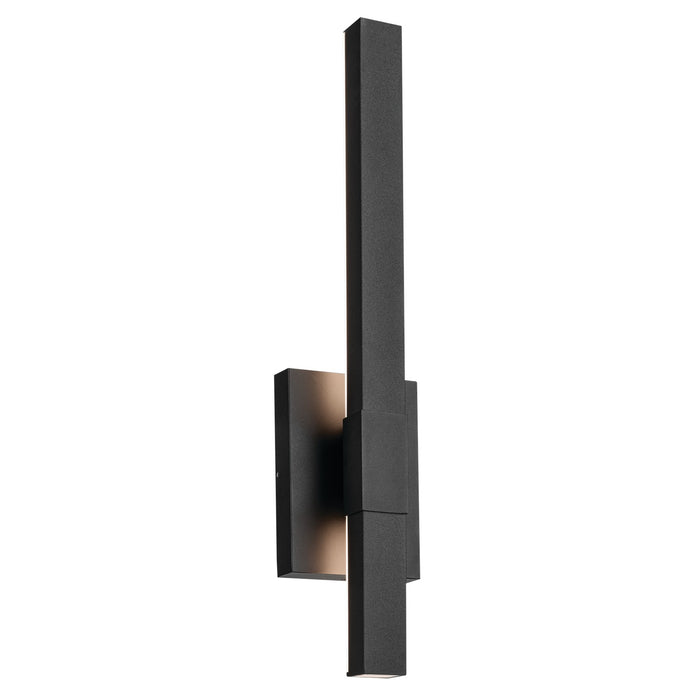 Kichler 59144BKT Nocar One Light Outdoor Wall Mount, Black Textured Main Image.jpg