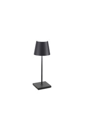 Zafferano LD0320N4 Poldina Pro LED Table Lamp, Dark grey Main Image.jpg