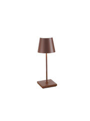 Zafferano LD0320R4 Poldina Pro LED Table Lamp, Rust Main Image.jpg