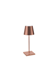 Zafferano LD0320RFR Poldina Pro LED Table Lamp, Copper leaf Main Image.jpg