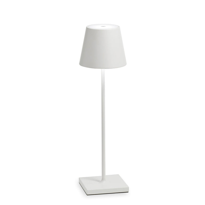 Zafferano LD0340B4 Poldina Pro LED Table Lamp, White Main Image.jpg