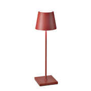 Zafferano LD0340F4 Poldina Pro LED Table Lamp, Red Main Image.jpg