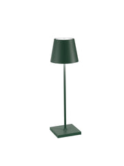 Zafferano LD0340M4 Poldina Pro LED Table Lamp, Dark Green Main Image.jpg