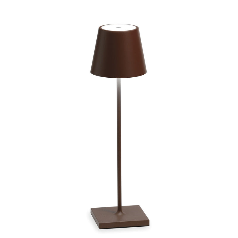 Zafferano LD0340R4 Poldina Pro LED Table Lamp, Rust Main Image.jpg