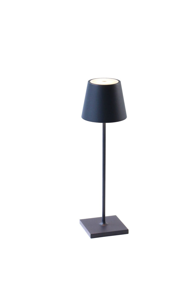 Zafferano LD0340Y4 Poldina LED Table Lamp, Steel Blue Main Image.jpg