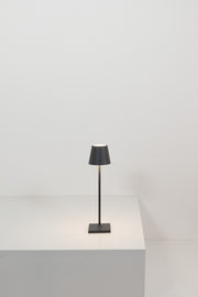 Zafferano LD0490D3 Poldina LED Table Lamp, Black Main Image.jpg
