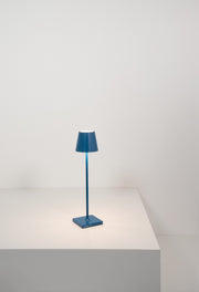 Zafferano LD0490K3 Poldina LED Table Lamp, Capri Blue Main Image.jpg
