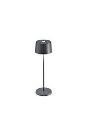 Zafferano LD0850N4 Olivia LED Table Lamp, Dark Grey Main Image.jpg