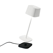 Zafferano LD0870B4 Ofelia LED Table Lamp, White Main Image.jpg