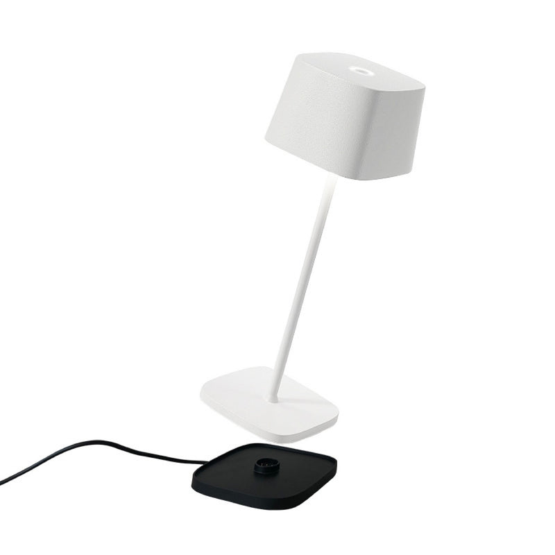 Zafferano LD0870B4 Ofelia LED Table Lamp, White Main Image.jpg