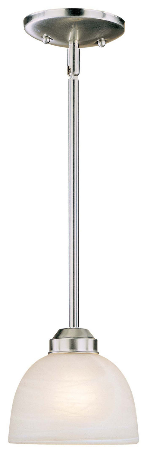 Minka-Lavery 1421-84 Paradox One Light Mini Pendant, Brushed Nickel Main Image.jpg
