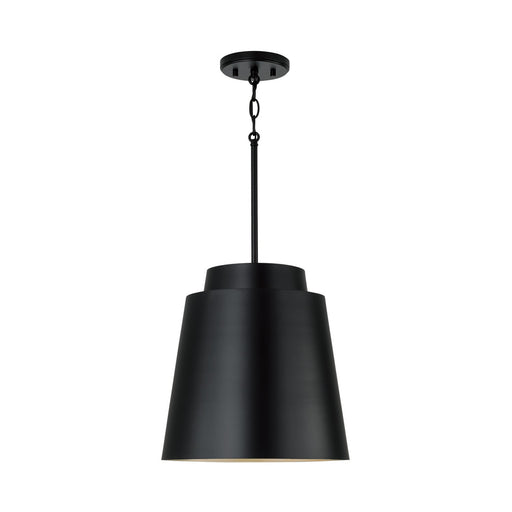 Capital Lighting AA1034MB One Light Pendant, Matte Black