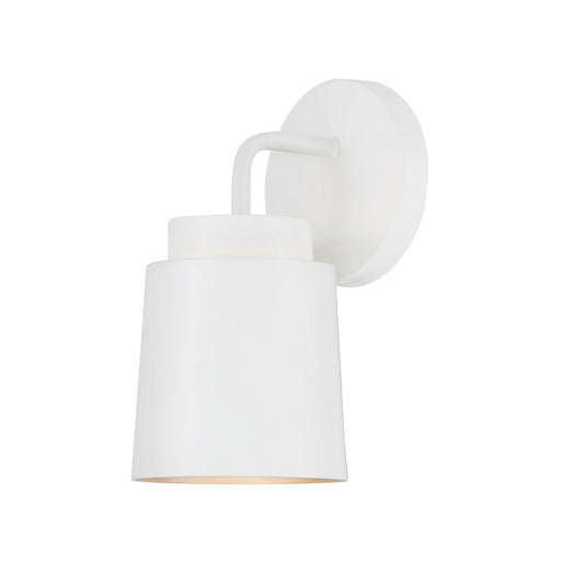 Capital Lighting AA1035WE One Light Wall Sconce, Matte White