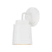 Capital Lighting AA1035WE One Light Wall Sconce, Matte White