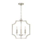 Capital Lighting AA1037BN Four Light Foyer Pendant, Brushed Nickel