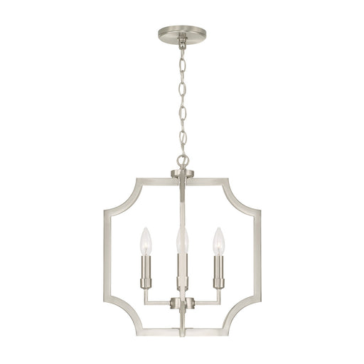 Capital Lighting AA1037BN Four Light Foyer Pendant, Brushed Nickel
