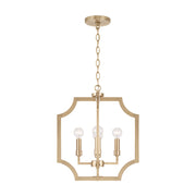 Capital Lighting AA1037MA Four Light Foyer Pendant, Matte Brass