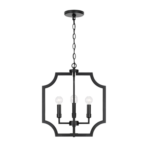 Capital Lighting AA1037MB Four Light Foyer Pendant, Matte Black
