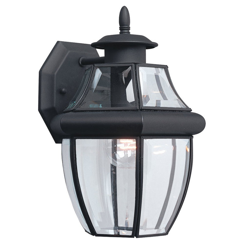Generation Lighting 8038-12 Lancaster One Light Outdoor Wall Lantern, Black Main Image.jpg
