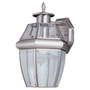Generation Lighting 8038-965 Lancaster One Light Outdoor Wall Lantern, Antique Brushed Nickel Main Image.jpg