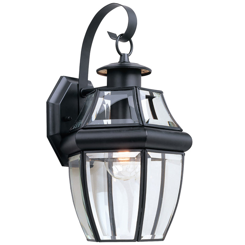 Generation Lighting 8067-12 Lancaster One Light Outdoor Wall Lantern, Black Main Image.jpg