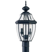 Generation Lighting 8229-12 Lancaster Two Light Outdoor Post Lantern, Black Main Image.jpg