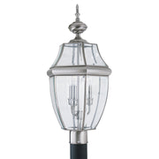 Generation Lighting 8239-965 Lancaster Three Light Outdoor Post Lantern, Antique Brushed Nickel Main Image.jpg