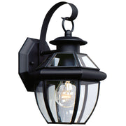 Generation Lighting 8037-12 Lancaster One Light Outdoor Wall Lantern, Black Main Image.jpg