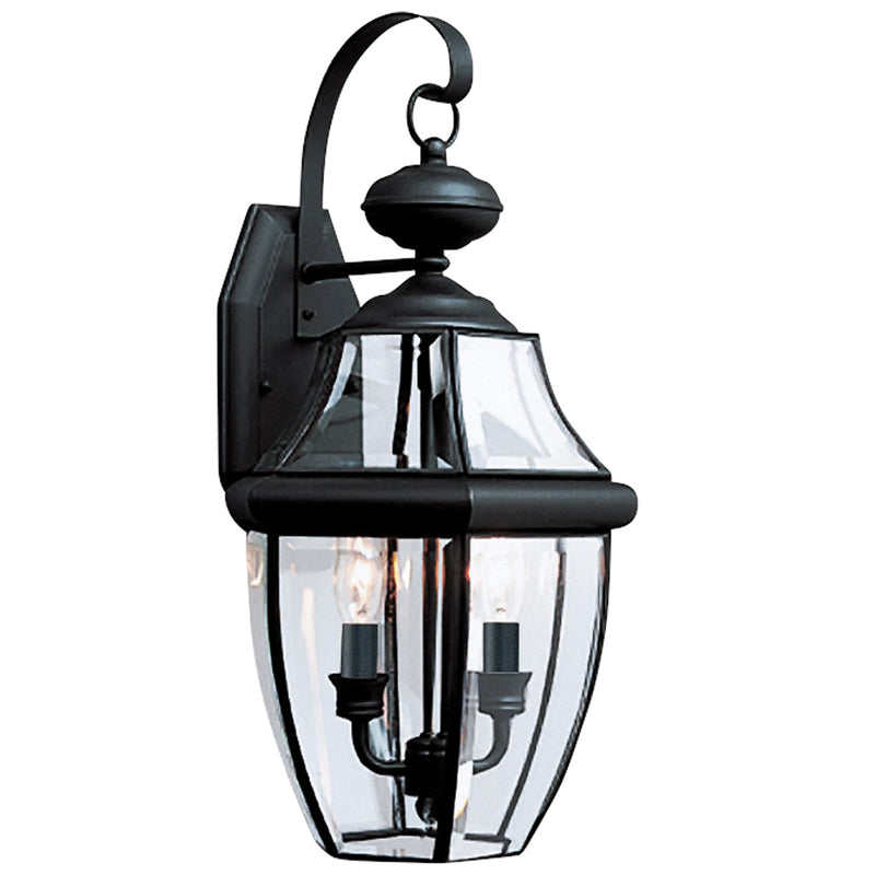 Generation Lighting 8039-12 Lancaster Two Light Outdoor Wall Lantern, Black Main Image.jpg