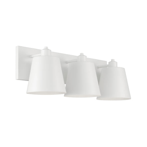 Capital Lighting 151331WE Alden Three Light Vanity, Matte White Main Image.jpg