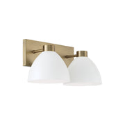 Capital Lighting 152021AW Ross Two Light Vanity, Aged Brass and White Main Image.jpg