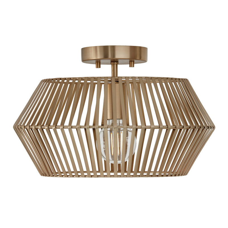 Capital Lighting 230311MA Kaiya One Light Semi-Flush Mount, Matte Brass Main Image.jpg