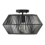 Capital Lighting 230311MB Kaiya One Light Semi-Flush Mount, Matte Black Main Image.jpg