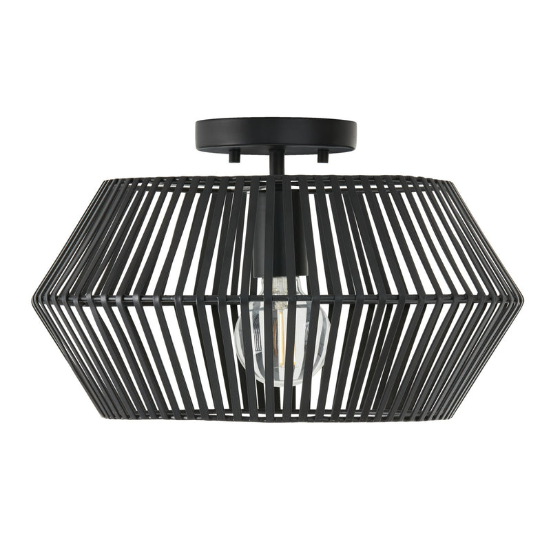 Capital Lighting 230311MB Kaiya One Light Semi-Flush Mount, Matte Black Main Image.jpg