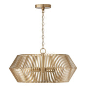Capital Lighting 330341MA Kaiya Four Light Pendant, Matte Brass Main Image.jpg