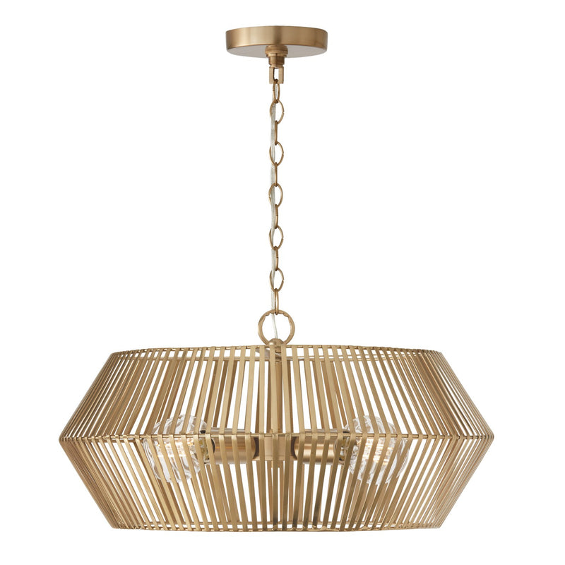 Capital Lighting 330341MA Kaiya Four Light Pendant, Matte Brass Main Image.jpg