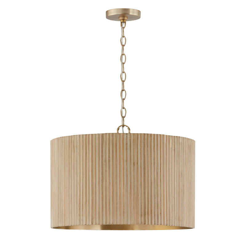 Capital Lighting 350741WS Donovan Three Light Pendant, White Wash and Matte Brass Main Image.jpg
