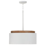 Capital Lighting 350912LT Liam One Light Pendant, Light Wood and White Main Image.jpg