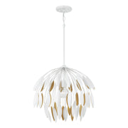 Capital Lighting 351812WE Margeaux One Light Pendant, Matte White Main Image.jpg