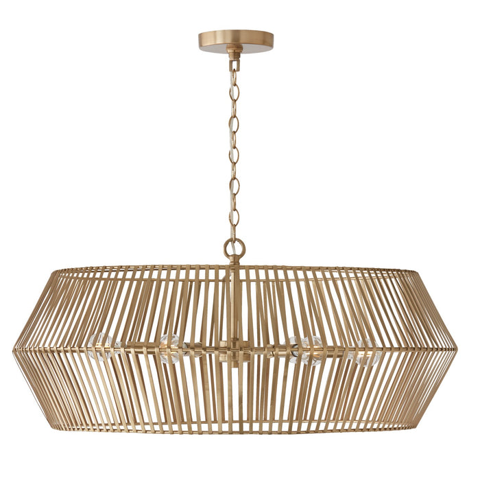 Capital Lighting 430361MA Kaiya Six Light Chandelier, Matte Brass Main Image.jpg