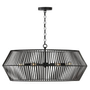 Capital Lighting 430361MB Kaiya Six Light Chandelier, Matte Black Main Image.jpg