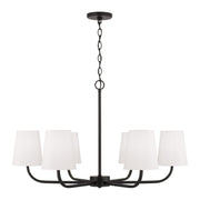Capital Lighting 449462MB-706 Brody Six Light Chandelier, Matte Black Main Image.jpg