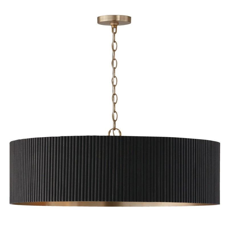 Capital Lighting 450741KR Donovan Four Light Chandelier, Black Stain and Matte Brass Main Image.jpg
