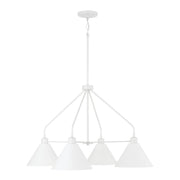 Capital Lighting 451341WE Alden Four Light Chandelier, Matte White Main Image.jpg