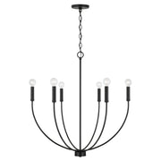 Capital Lighting 452161MB Ansley Six Light Chandelier, Matte Black Main Image.jpg